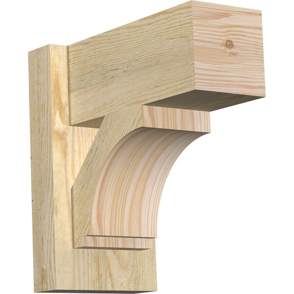 Ekena Millwork Imperial Block Rough Sawn Outlooker, Douglas Fir, 6"W x 12"D x 12"H OUT06X12X12IMP05RDF - main